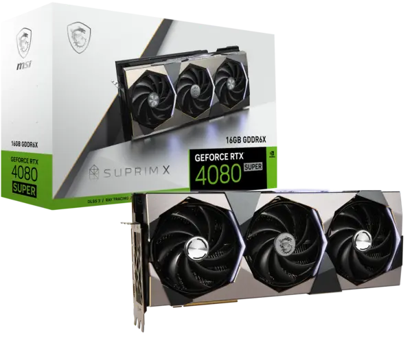 Image of MSI GeForce RTX 4080 Super Suprim X 16G GDDR6X Graphics Card
