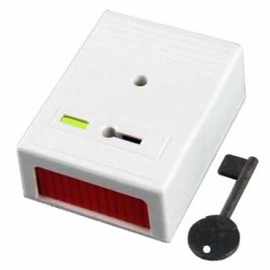 Image of CQR Panic Button and Key Personal Attack Hold-Up Device White Finish - Double Panic Button