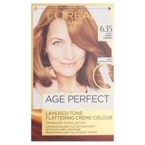 Image of Excellence Age Perfect 6.35 Light Warm Auburn Hair Dye Auburn