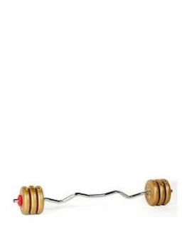 Image of York 15KG Gold Vinyl E Z Curl Spinlock Weight Set