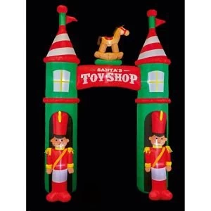 Image of 3.05m (H) LED Christmas inflatable Nutcracker Toyshop Archway