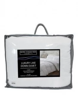 Image of Hotel Collection Luxury Like Down 100% Cotton Cover 4.5 Tog Duvet
