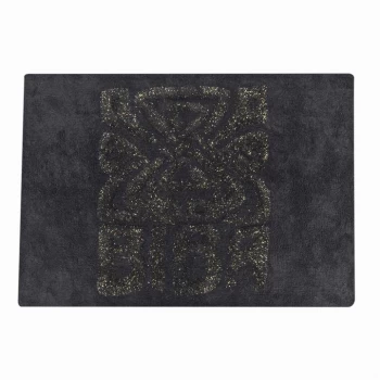 Image of Biba Biba Bath Mat - Border Black