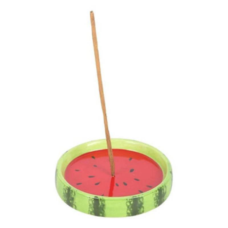 Image of Something Different Something Different Tutti Frutti Watermelon Incense Stick Holder in Red Red One Size Unisex 5063703598163