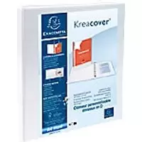 Image of Exacompta 16mm Presentation Ring Binder PP on Board A4+ 4 ring White 51940E