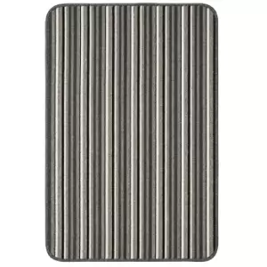 Image of Java washable stripe mat -Silver