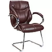 Image of Nautilus Designs Cantilever Chair Dpa617Av/Bw Non Height Adjustable Brown Chrome