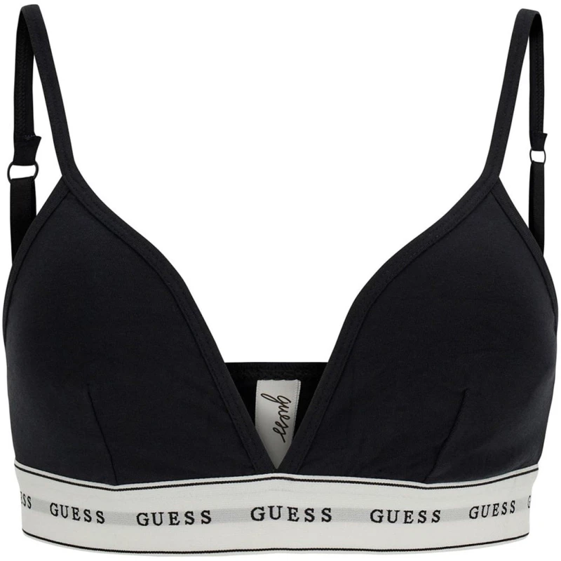 Image of Guess Carrie Bra With Logo Band 14672587 Black