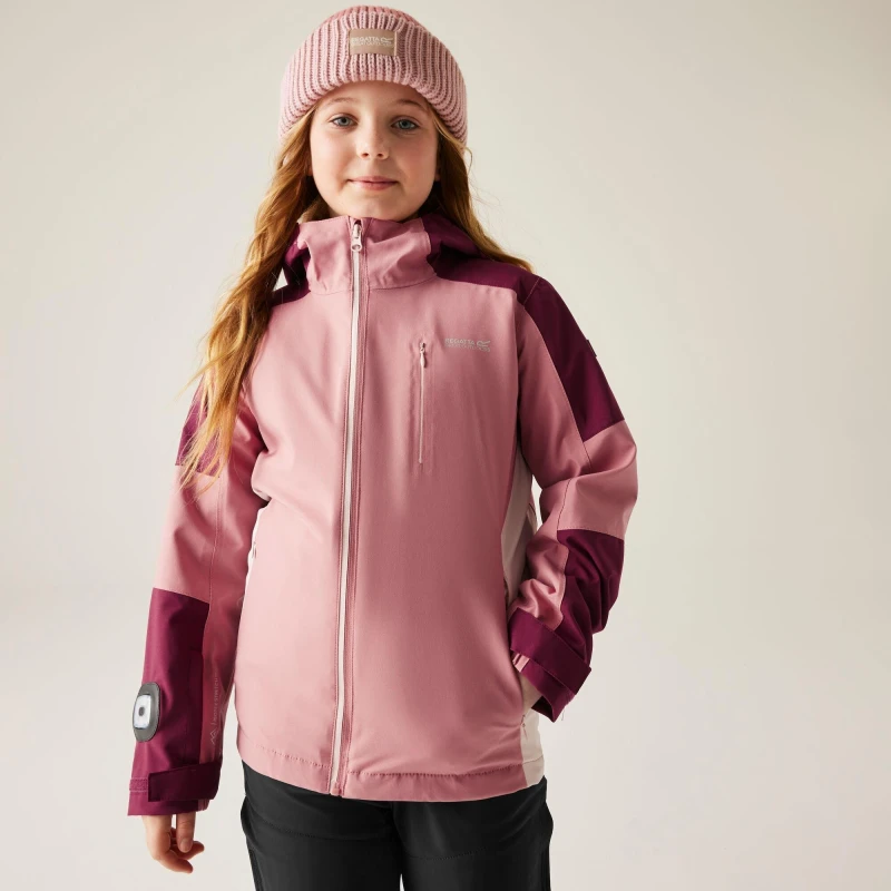 Image of 3-in-1 girls' hiking jacket Regatta Trekktain II Rose Female 7/8 ans