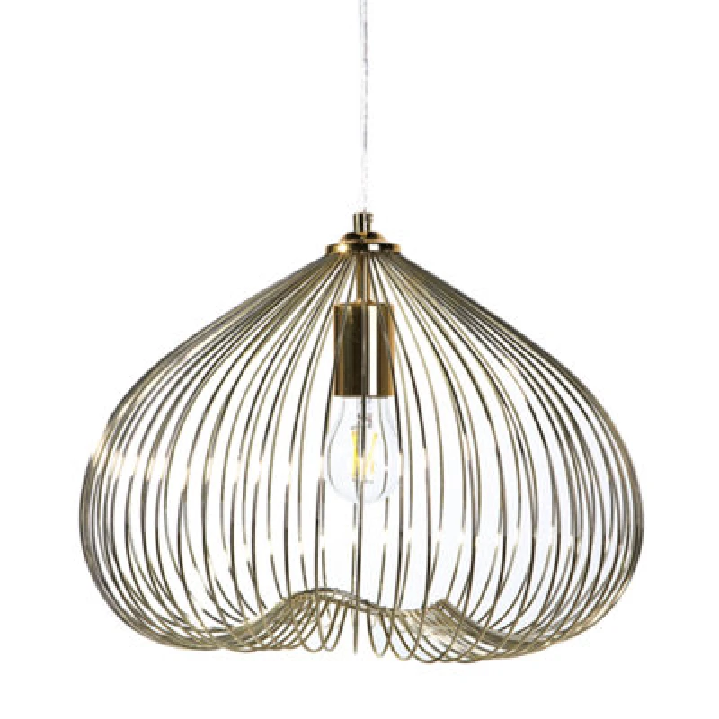 Image of Beliani Pendant Lamp Tordino Metal Gold