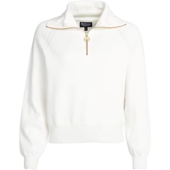 Image of Barbour International Ballerio Knitted Jumper - White