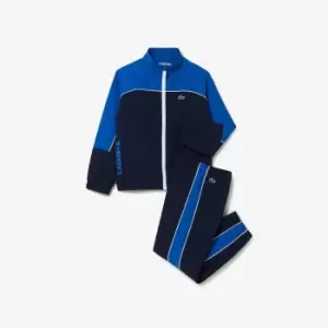 Image of Boys' Lacoste SPORT Colour-block Tracksuit Size 10 yrs Navy Blue / Blue