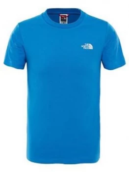 Image of The North Face Boys Simple Dome Tee Blue Size M10 12 Years