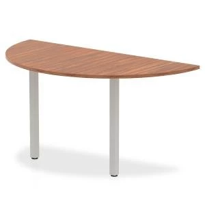 Image of Trexus Conference D End 1600mm Width Walnut Ref I000138