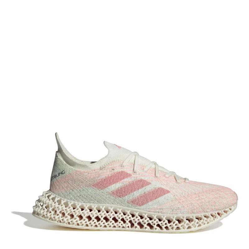 Image of adidas Womens X Strung Everyday Neutral Road Running Shoes Off White/Pink female 4.5 (37.3)