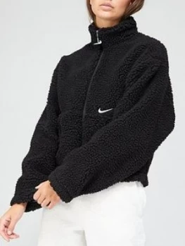 Image of Nike Nsw Swoosh Sherpa Fleece - Black