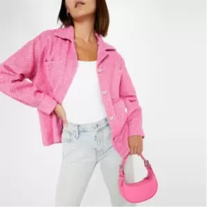 Image of I Saw It First Pocket Detail Shacket - Pink