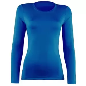 Image of Rhino Womens/Ladies Sports Baselayer Long Sleeve (16) (Royal)