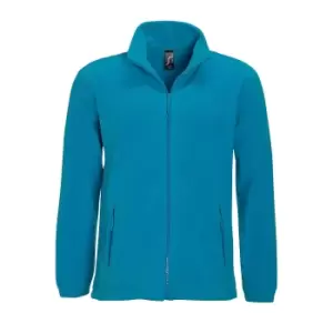 Image of SOLS Mens North Full Zip Outdoor Fleece Jacket (S) (Aqua)