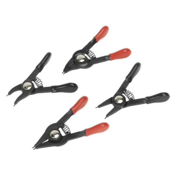 Image of Genuine SEALEY AK8449 Mini Circlip Pliers Set 4pc