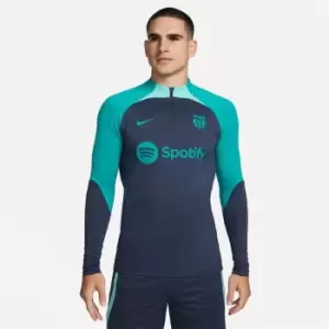 Image of Nike Barcelona Strike Mens Nike Dri-FIT Knit Soccer Drill Top - Blue