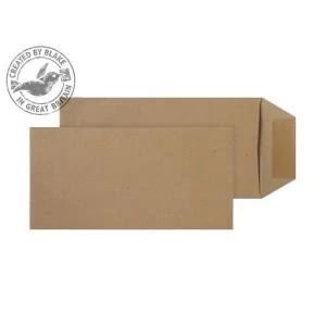 Image of Purely Everyday Pocket Gummed Manilla 80gsm DL 235x121mm Ref 8008 Pack
