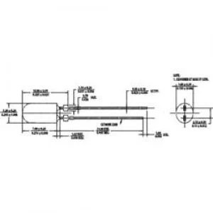 Image of LED wired Green Oval 3.8 x 5.2mm 5040 mcd