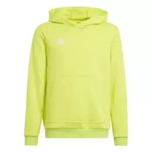 Image of adidas Entrada 22 Sweat Hoodie Kids - Team Semi Sol Yellow