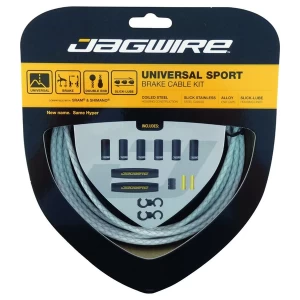 Image of Jagwire Universal Sport Brake Cable Kit Braided White