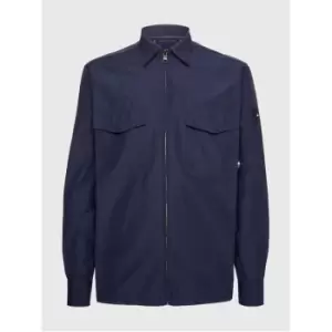 Image of Tommy Hilfiger Paper Touch Overshirt - Blue