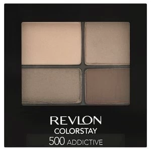 Image of Revlon Colorstay 16 Hour Eye Shadow Addictive 500 Brown