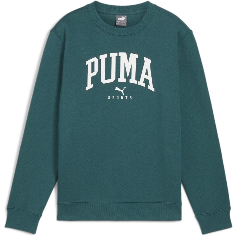 Image of Puma Squad Crew Fl B Sweatshirt Unisex Kids - Green Green 7 - 8 Years