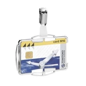 Image of Durable Card Holder RFID Secure Silver Pack of 10 890123
