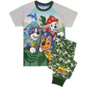 Image of Paw Patrol Boys Roar-Some Rescue Dinosaur Pyjama Set (2-3 Years) (Green/Grey)