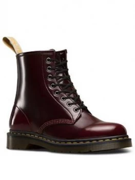 Image of Dr Martens Vegan 1460 8 Eye Ankle Boots - Cherry, Cherry Red, Size 5, Women