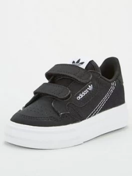 Image of adidas Originals CONTINENTAL VULC CF Childrens Trainer, Black, Size 5