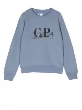 Image of C.P. COMPANY KIDS Graphic-print Detail Sweatshirt Infinity