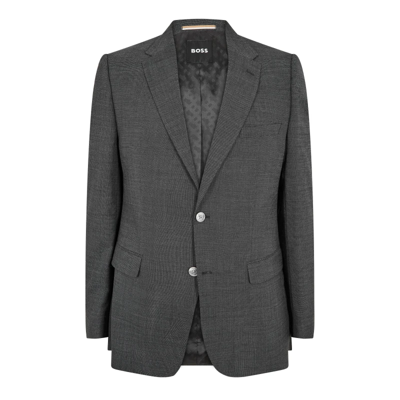Image of Boss Mens Jasper Mm Formal Jacket Dark Grey male 36 (46)