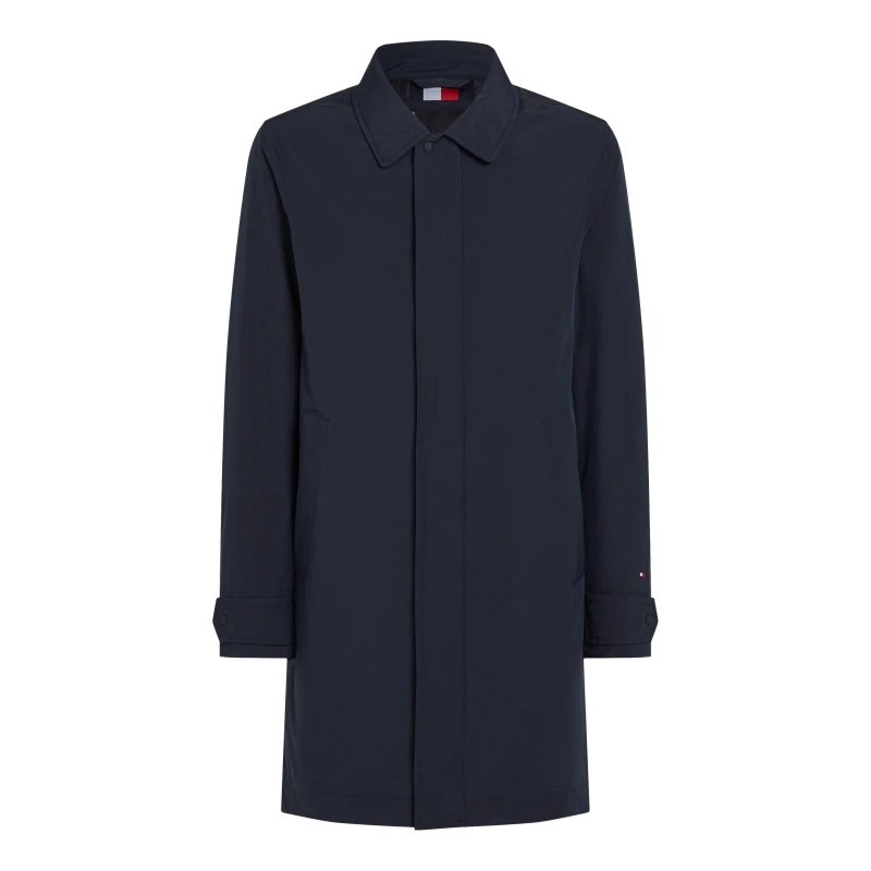 Image of Tommy Hilfiger Mens Packable Water-Resistant Lightweight Trench Coat Desert Sky DW5 male S