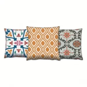 Image of AC-4622-4239-4663 Multicolor Cushion Set (3 Pieces)