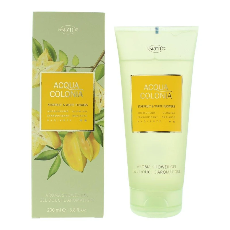Image of Maurer & Wirtz 4711 Acqua Colonia Starfruit & White Flowers Shower Gel 200ml