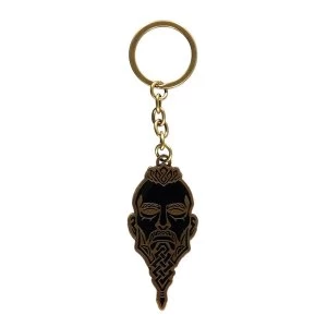 Image of Assassins Creed Valhalla Tribal Face Metal Keychain