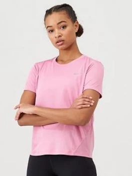 Image of Nike Running Miler Tee - Flamingo