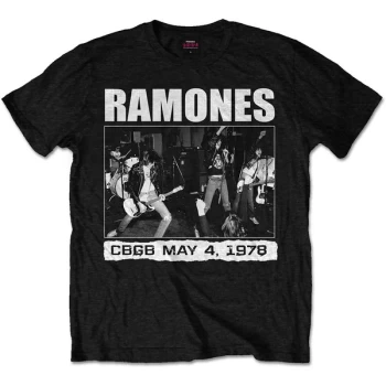 Image of Ramones - CBGB 1978 Unisex Medium T-Shirt - Black
