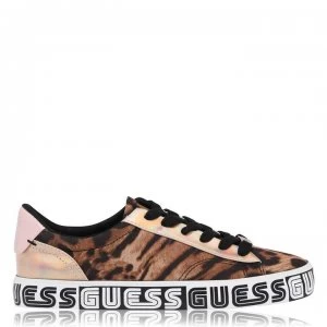 Image of Guess Greha Canvas Shoes - Leopard