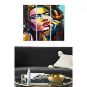 Image of MDF591553301 Multicolor Decorative MDF Painting (3 Pieces)