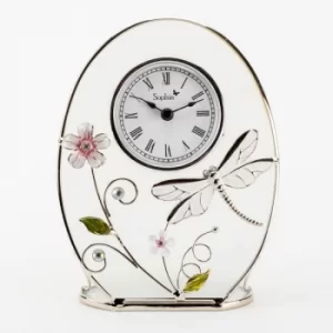 Image of SOPHIA Classic Collection Wire Dragonfly Mantel Clock