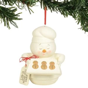 Image of Life Is What You Bake It Snowman Hanging Ornament