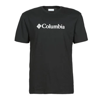 Image of Columbia CSC BASIC LOGO SHORT SLEEVE SHIRT mens T shirt in Black - Sizes L,EU XS