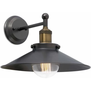 Image of Faro Marlin - 1 Light Indoor Wall Light Black, Gold, E27